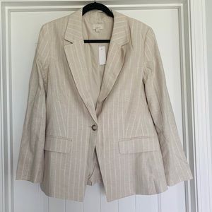 Shimmer Blend Linen Blazer